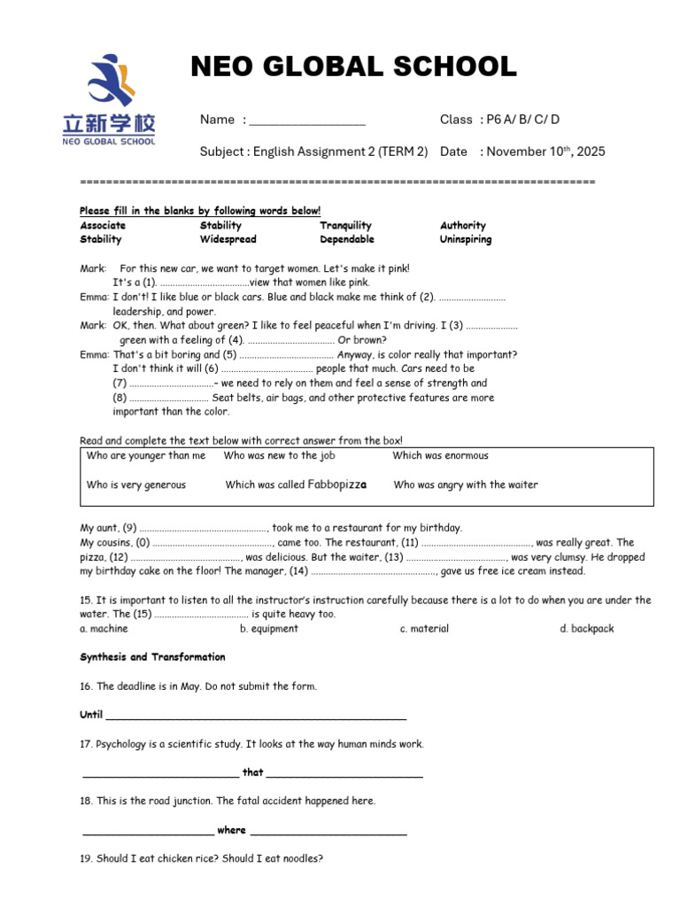 English Assignment | PDF