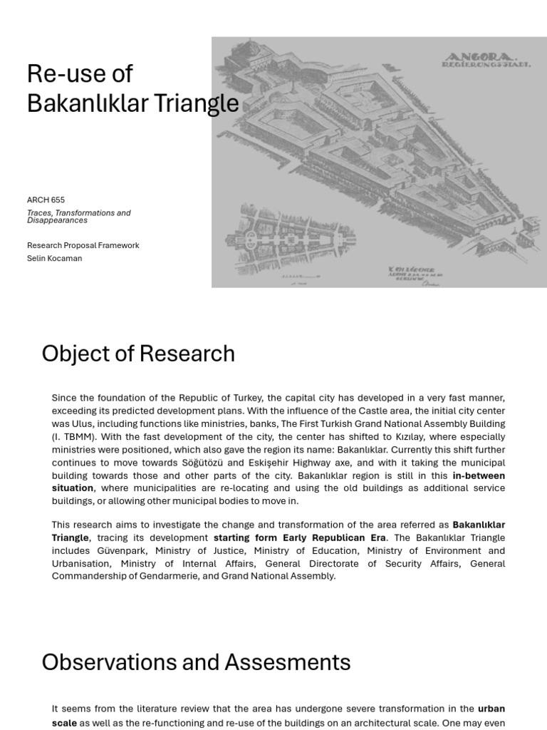 Bakanlıklar Triangle Urban Transformation | PDF