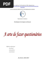 A Arte de Fazer Questionarios 2009