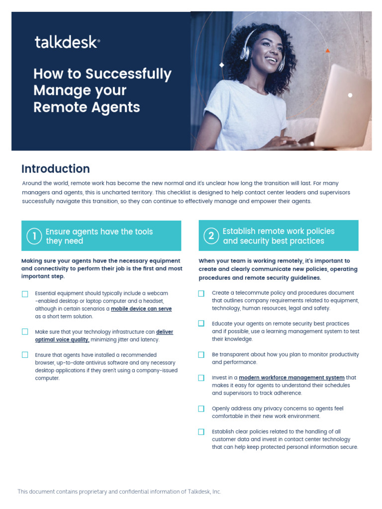 Manage Remote Agents Effectively | PDF | Interactive Voice Response ...