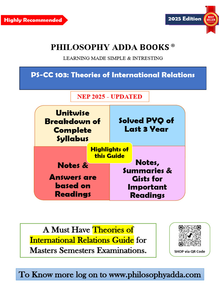 Theories of International Relations Guide | PDF | Critical Theory ...