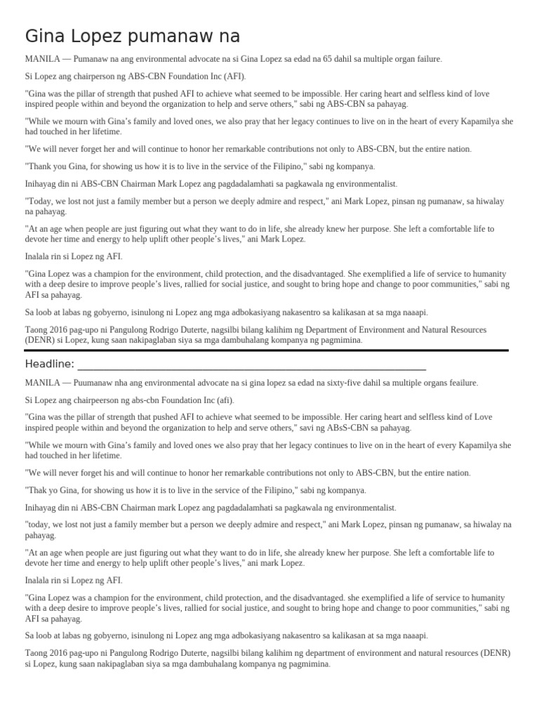 Copy Reading Reviewer | PDF