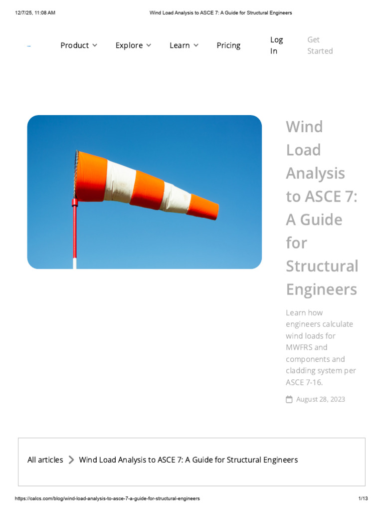Wind Load Analysis Guide for Engineers | PDF | Wound | Structural ...