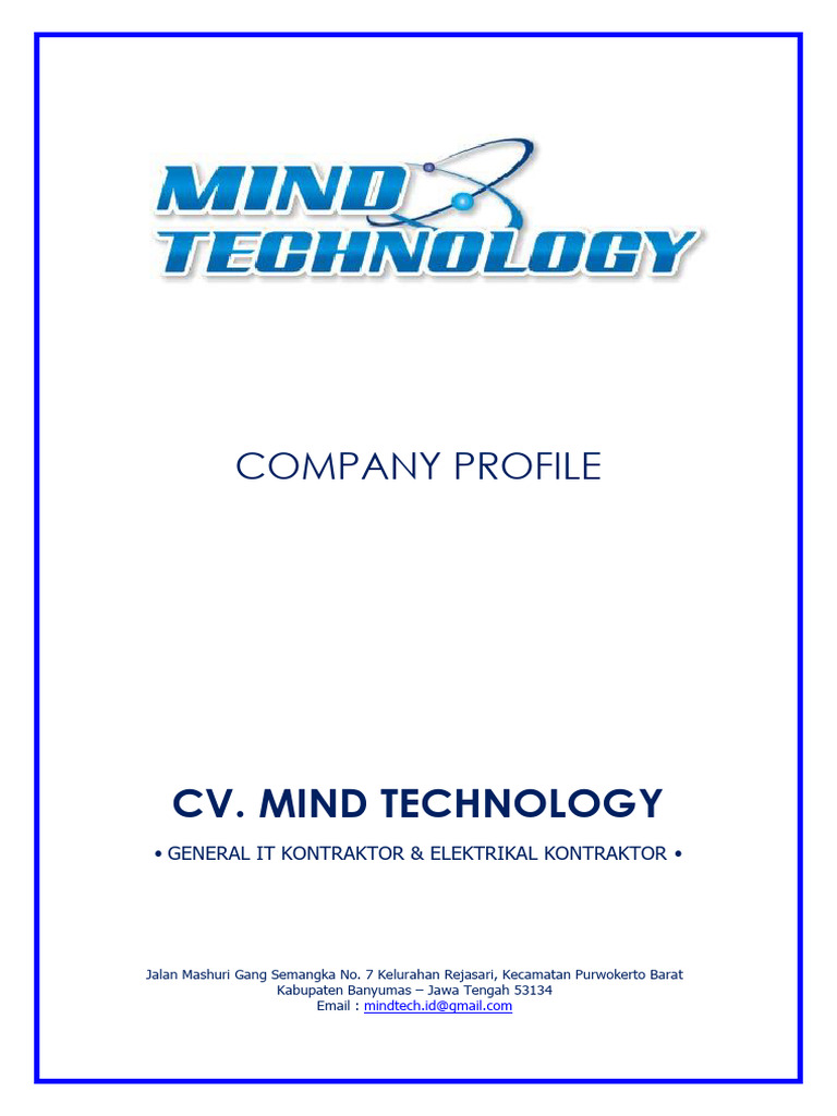 Profil CV Mind Technology Banyumas | PDF