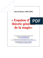 MAUSS, Marcell - Esquisse d'Un Theorie Generale de La Magie