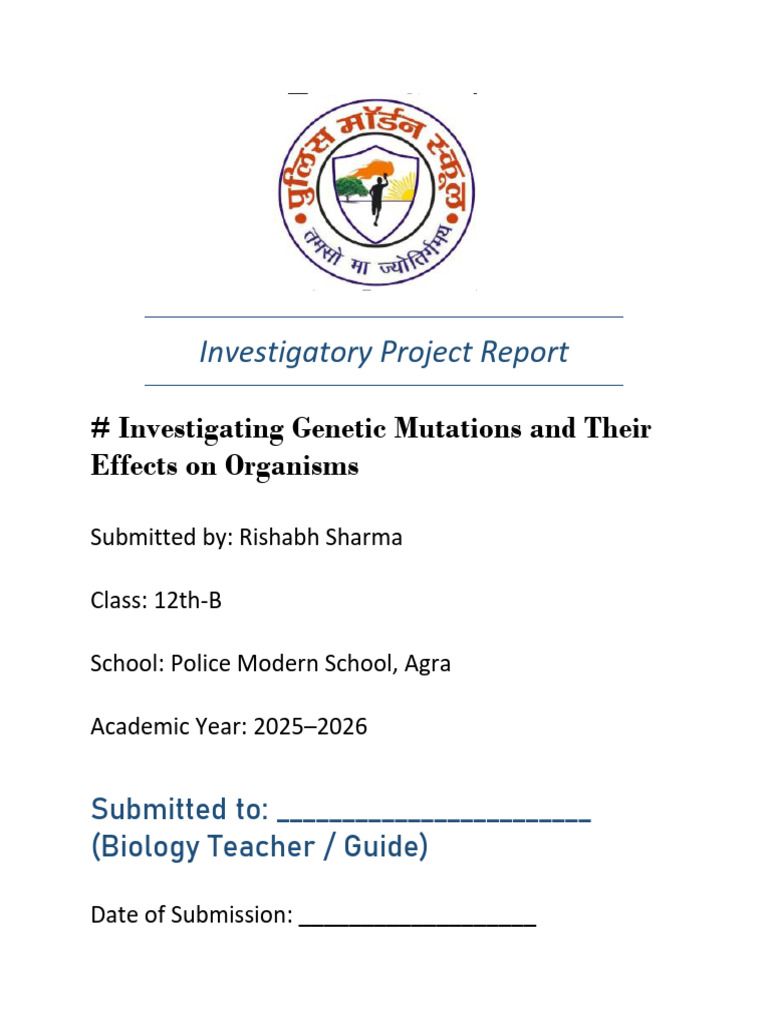 Genetic Mutations: Impact on Organisms | PDF | Mutation | Genetics