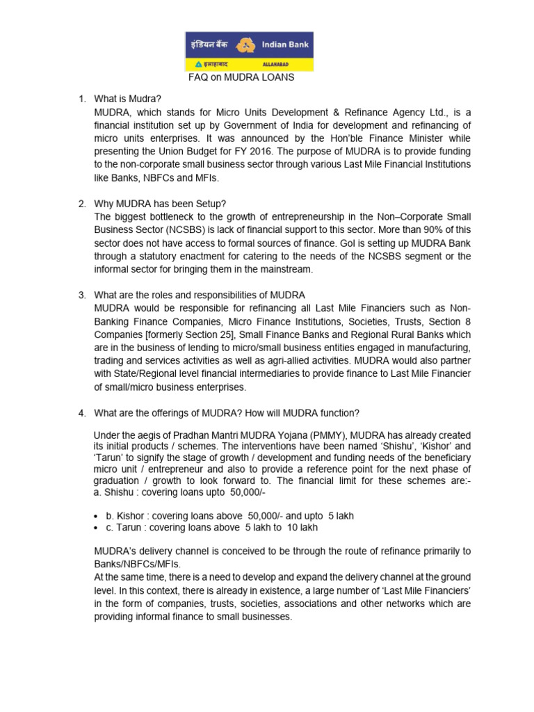 Faq Msme Copy | PDF | Line Of Credit | Personal Finance
