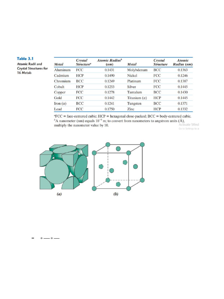 Lecture Four | PDF | Crystal Structure | Materials Science