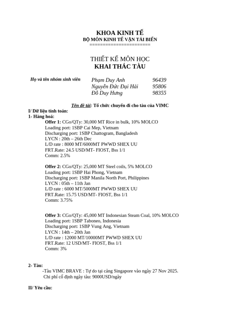 Mẫu Thiết Kế Môn Học KTT | PDF