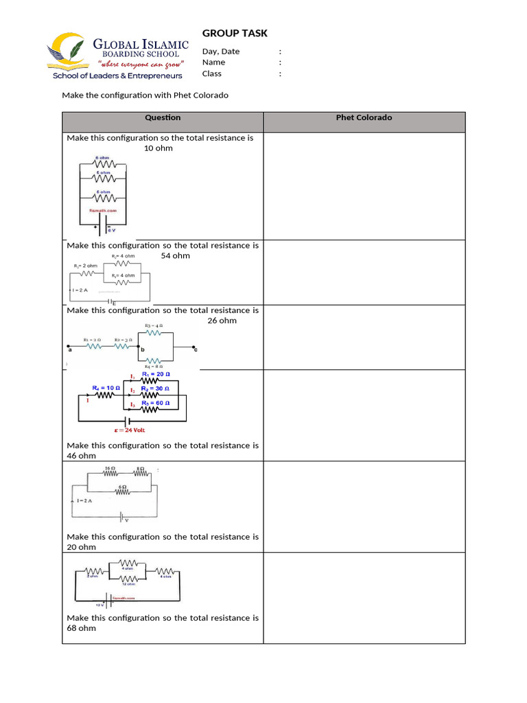 Group Task Resistor | PDF
