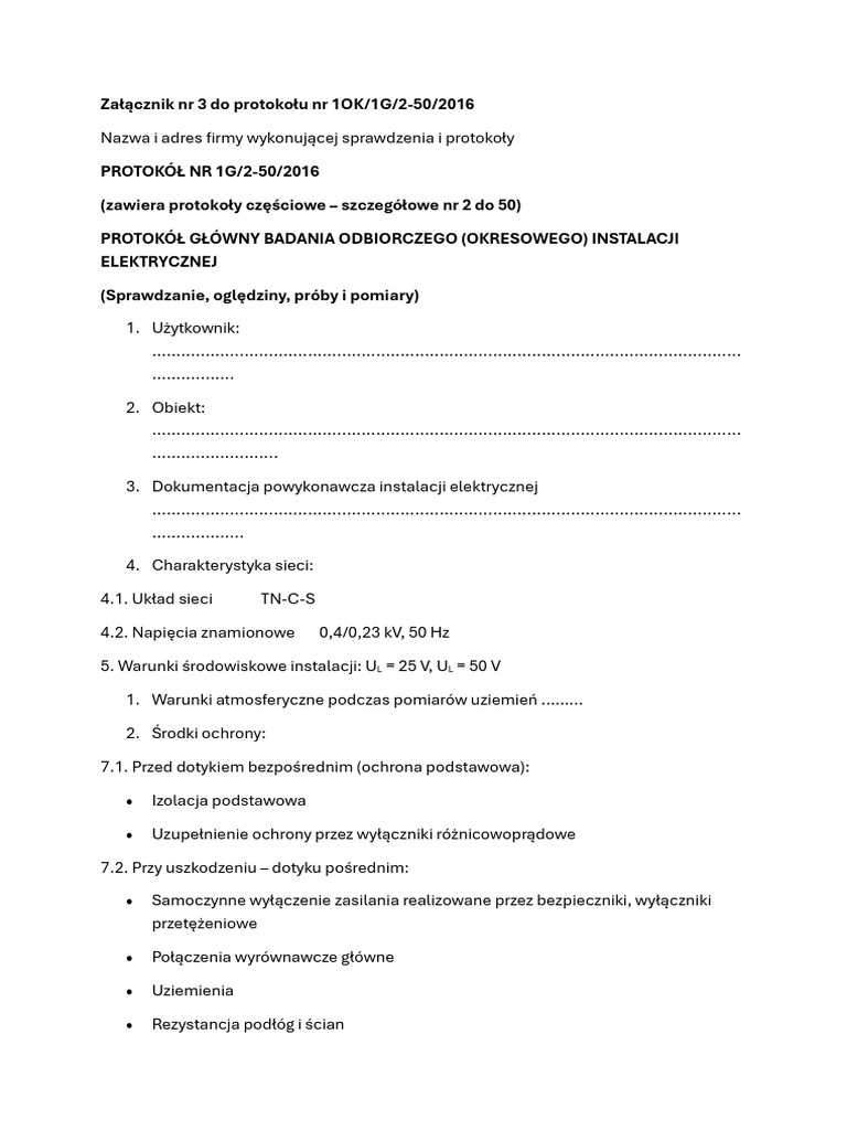 Protokol Odbioru Koncowego Zalacznik 3 | PDF