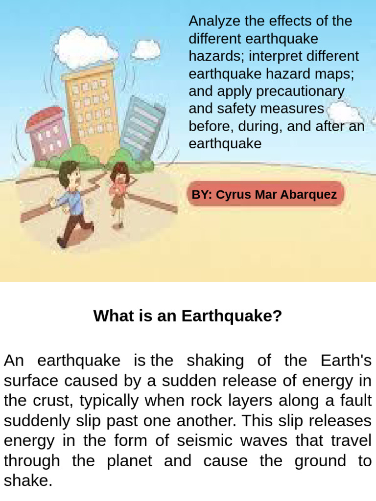 Understanding Earthquake Hazards and Safety | PDF | Earthquakes | Tsunami