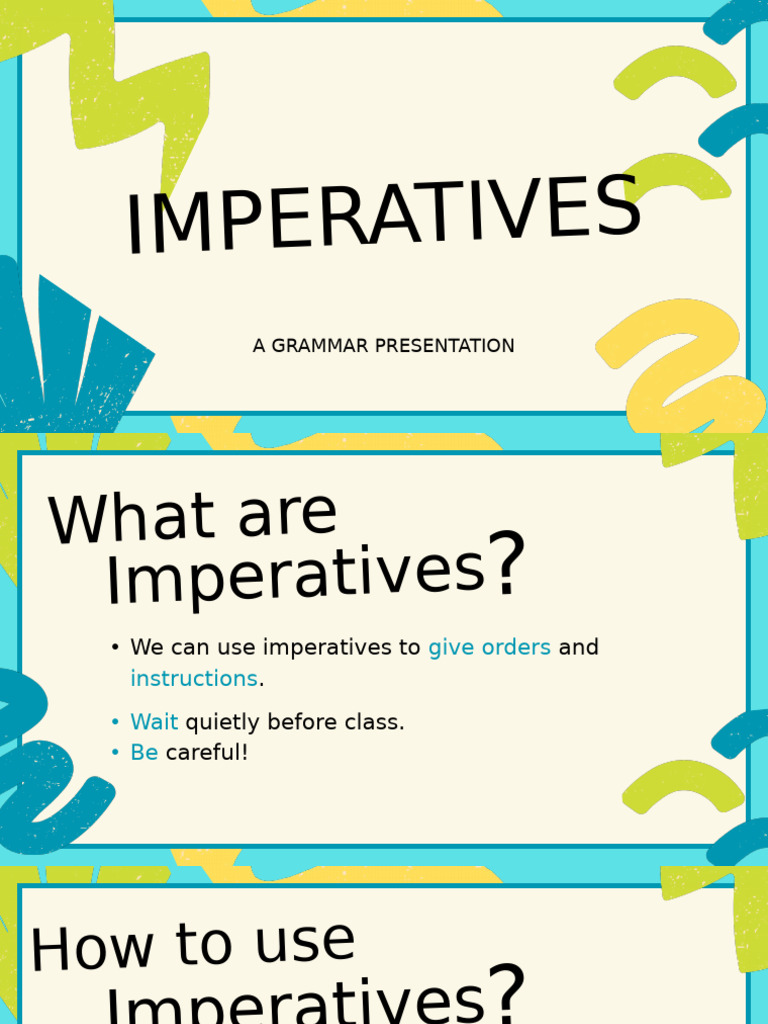 Understanding Imperatives in Grammar | PDF