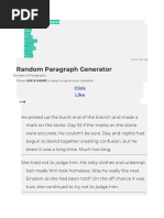 Random Sentence Generator Tool | PDF | Randomness | Subject (Grammar)