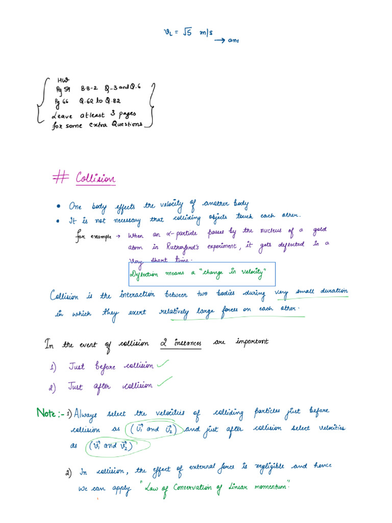 Phy Notes(Online Class 8 Aug) | PDF