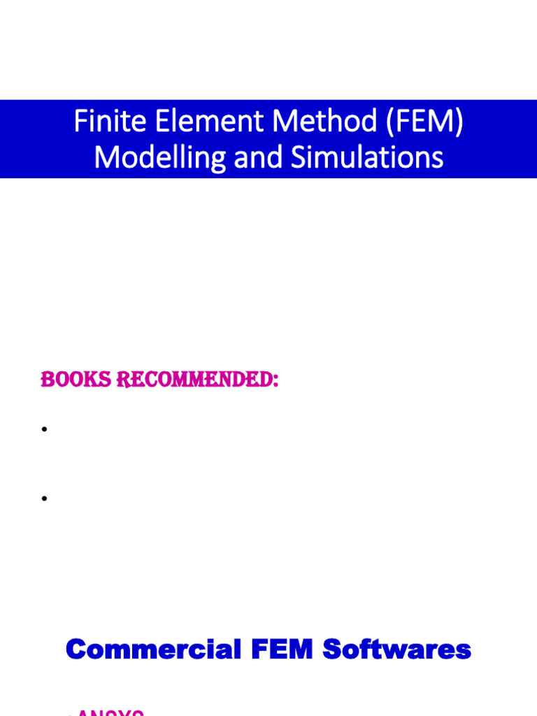 Finite Element Method Overview and Applications | PDF | Finite Element ...