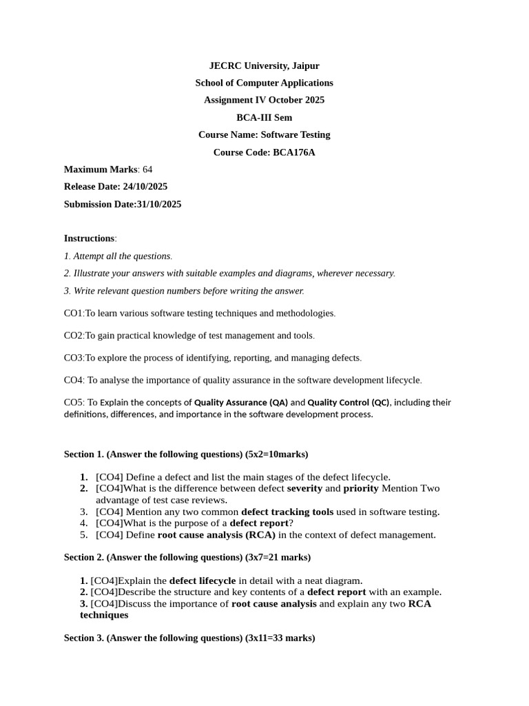 Assignment 4 - ST | PDF