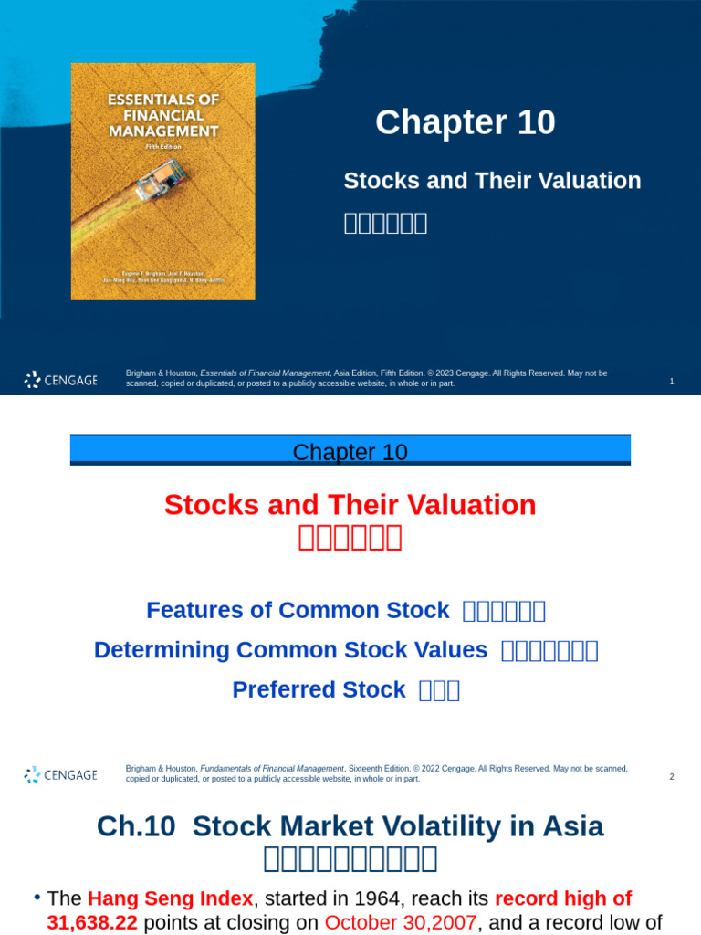 Stocks and Valuation in Asia | PDF | Stocks | Investing