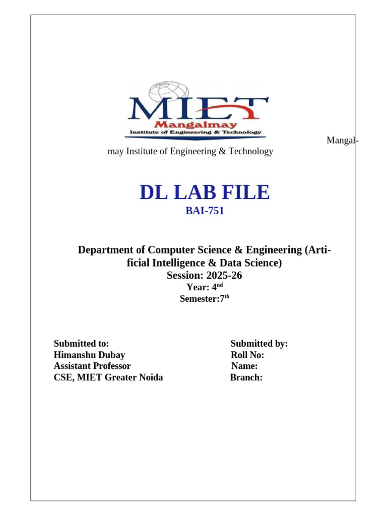 AI Programming Lab Exercises 2025-26 | PDF | Applied Mathematics ...