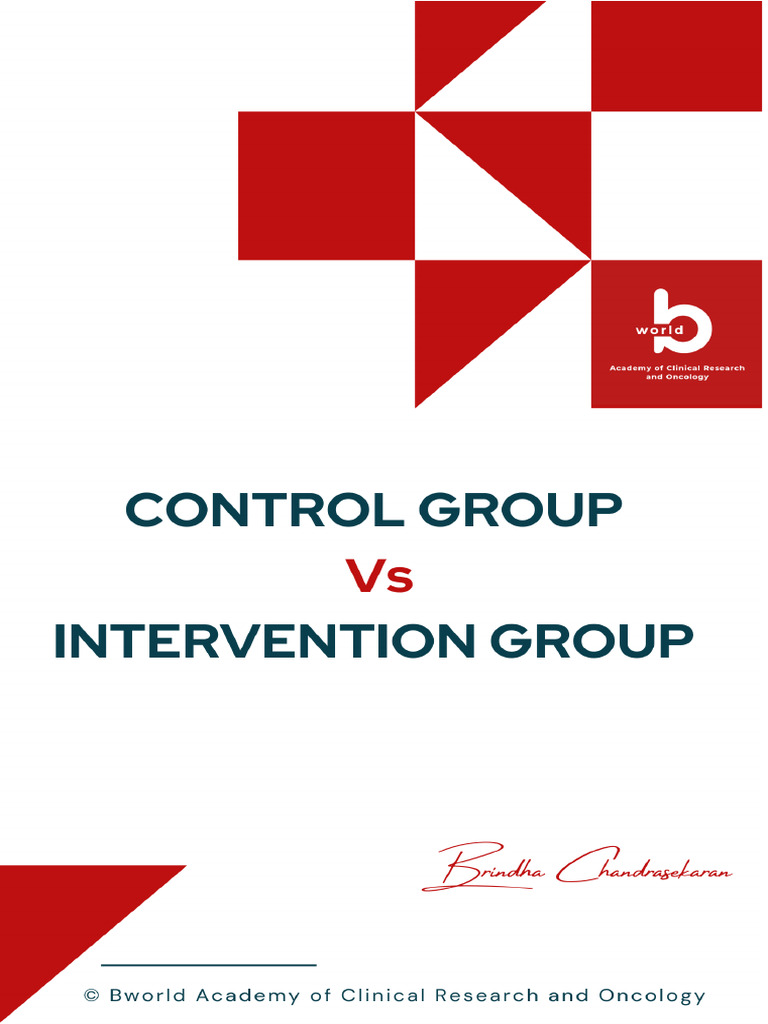 Control vs Intervention Groups in Trials | PDF | Clinical Trial ...