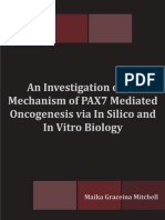 An Investigation of The Mechanism of PAX7 Mediated Oncogenesis Via in Silico and in Vitro Biology