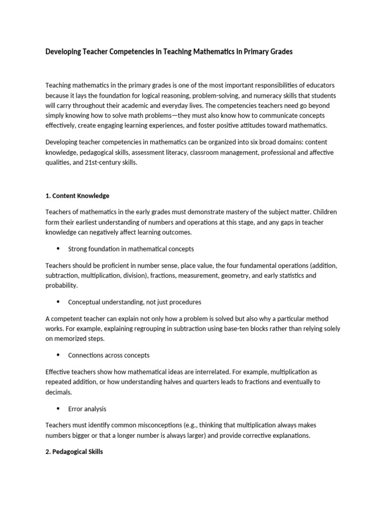 Group 5Developing Teacher Competencies | PDF | Learning | Teachers