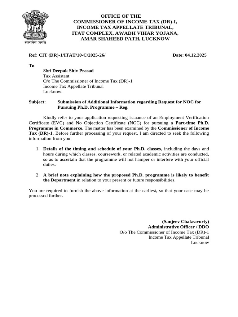 Letter To Deepak | PDF
