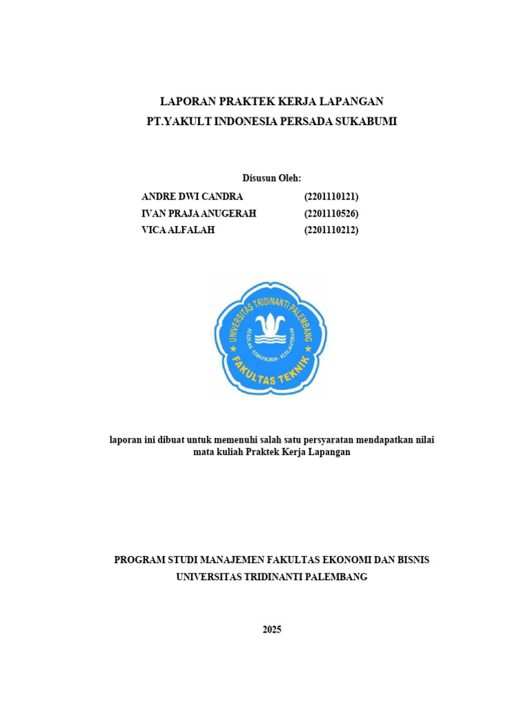 Laporan PKL di PT Yakult Sukabumi | PDF