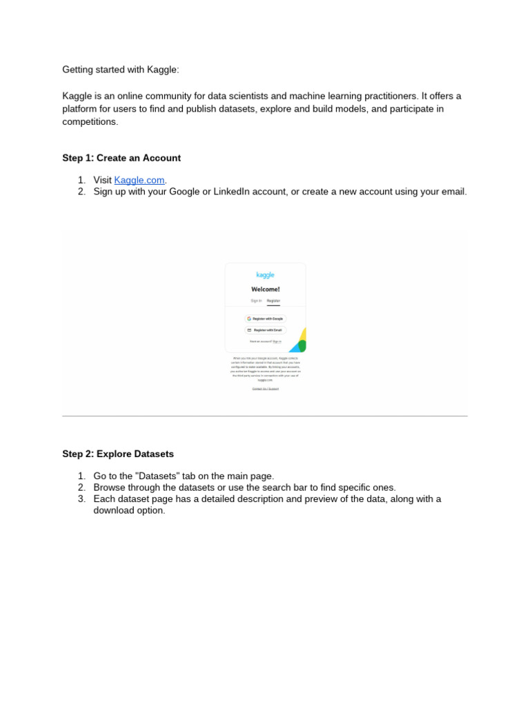 Beginner's Guide to Kaggle Usage | PDF