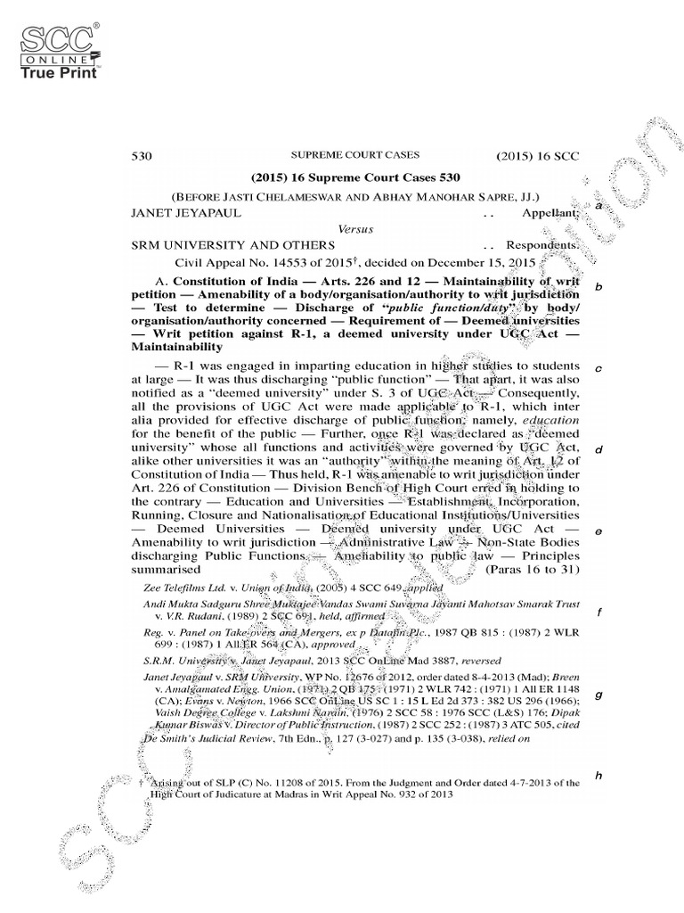 Modak Judgment Analysis: SCC 1, 2008 | PDF | Supreme Court Of The ...