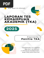 Format Laporan Pelaksanaan TKA 2025 | PDF