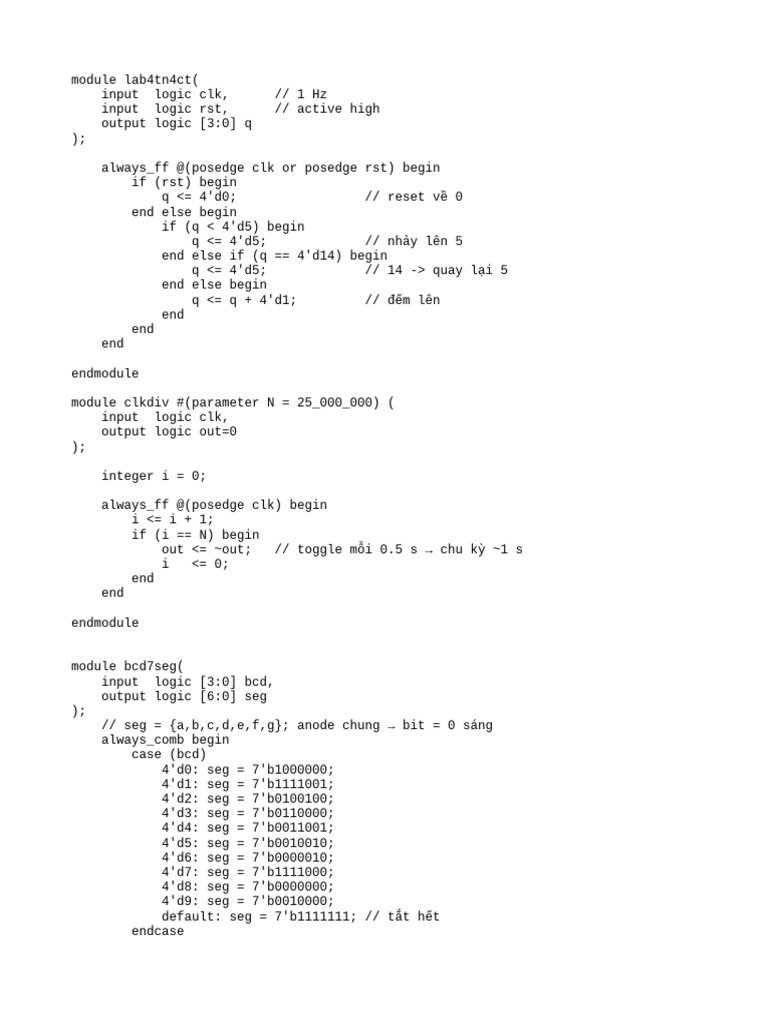 Module Lab4tn4ct ( | PDF