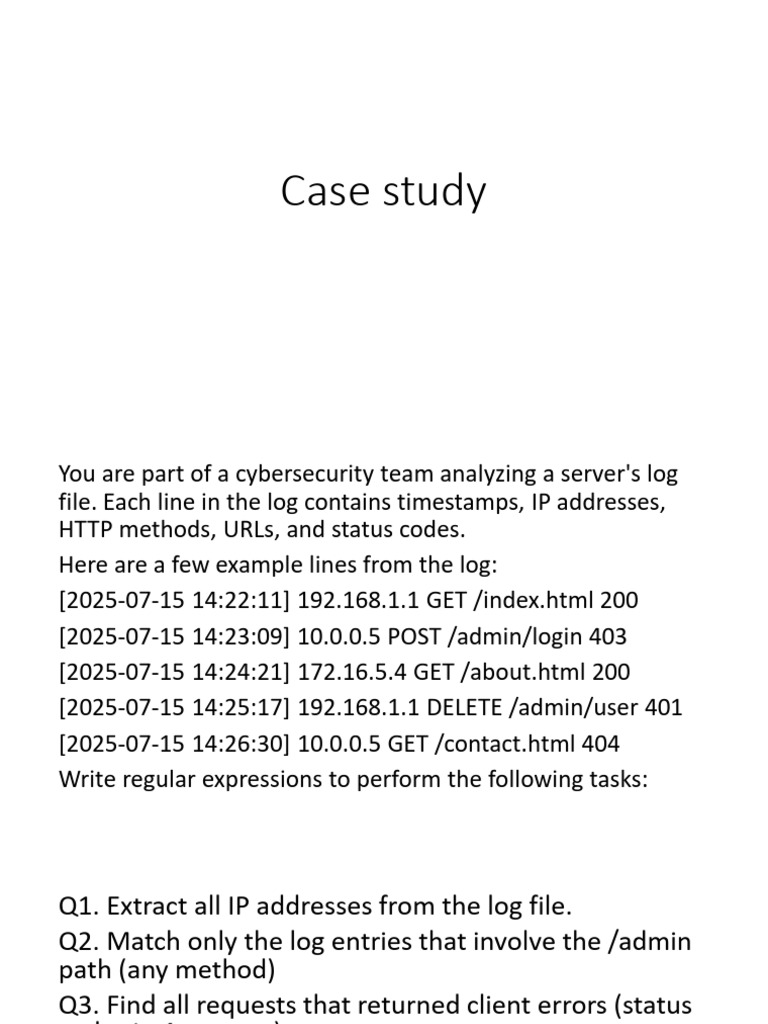 Case Study Unit1 | PDF | Ip Address | Internet Protocols