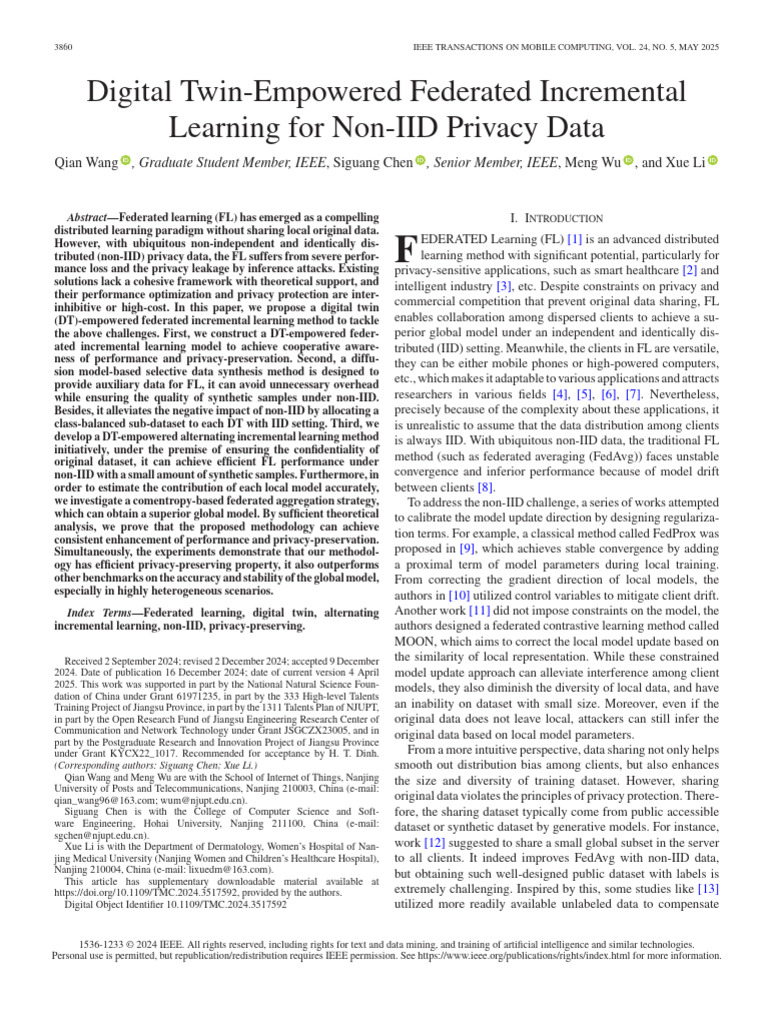 Digital Twin for Federated Learning Privacy | PDF | Applied Mathematics ...