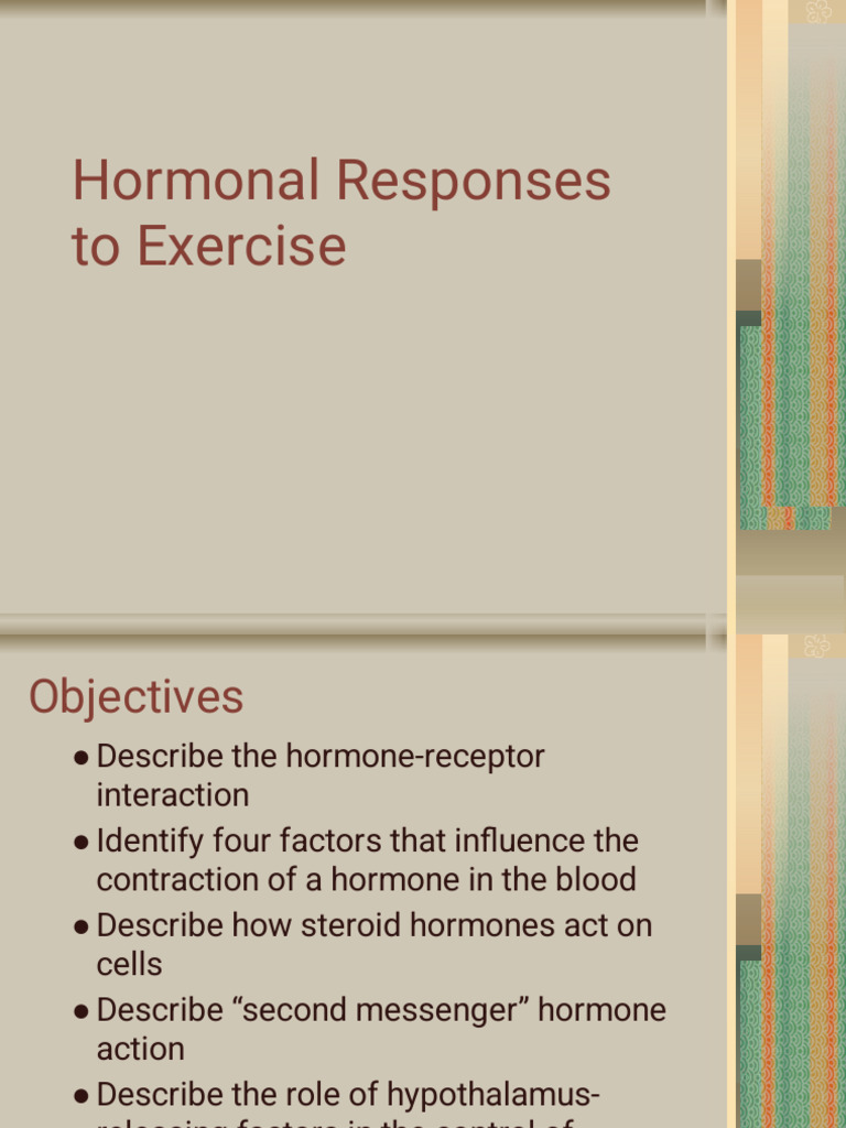 Hormonal Responses During Exercise | PDF | Hormone | Cortisol