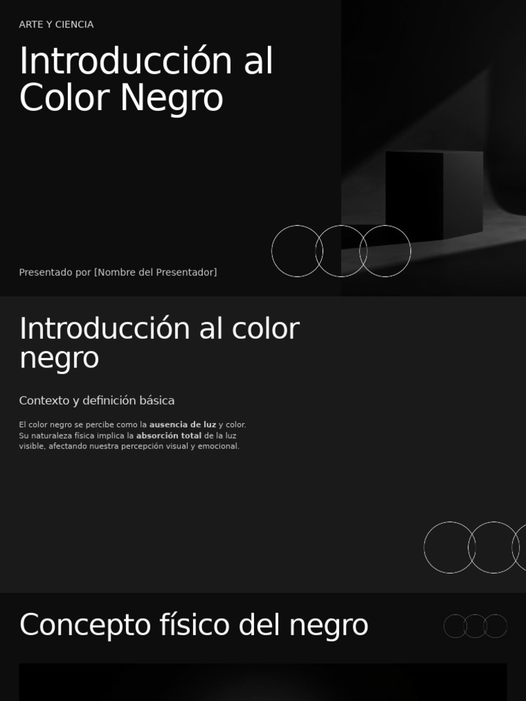 Presentación - El Color Negro | PDF