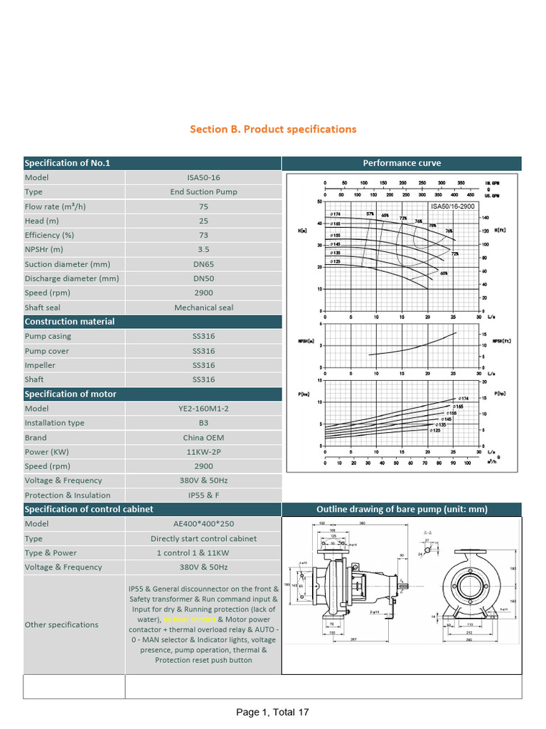 Comprehensive Pump Specifications Guide | PDF | Pump | Valve