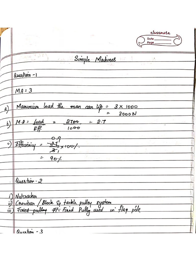 Simple Machines 2 | PDF