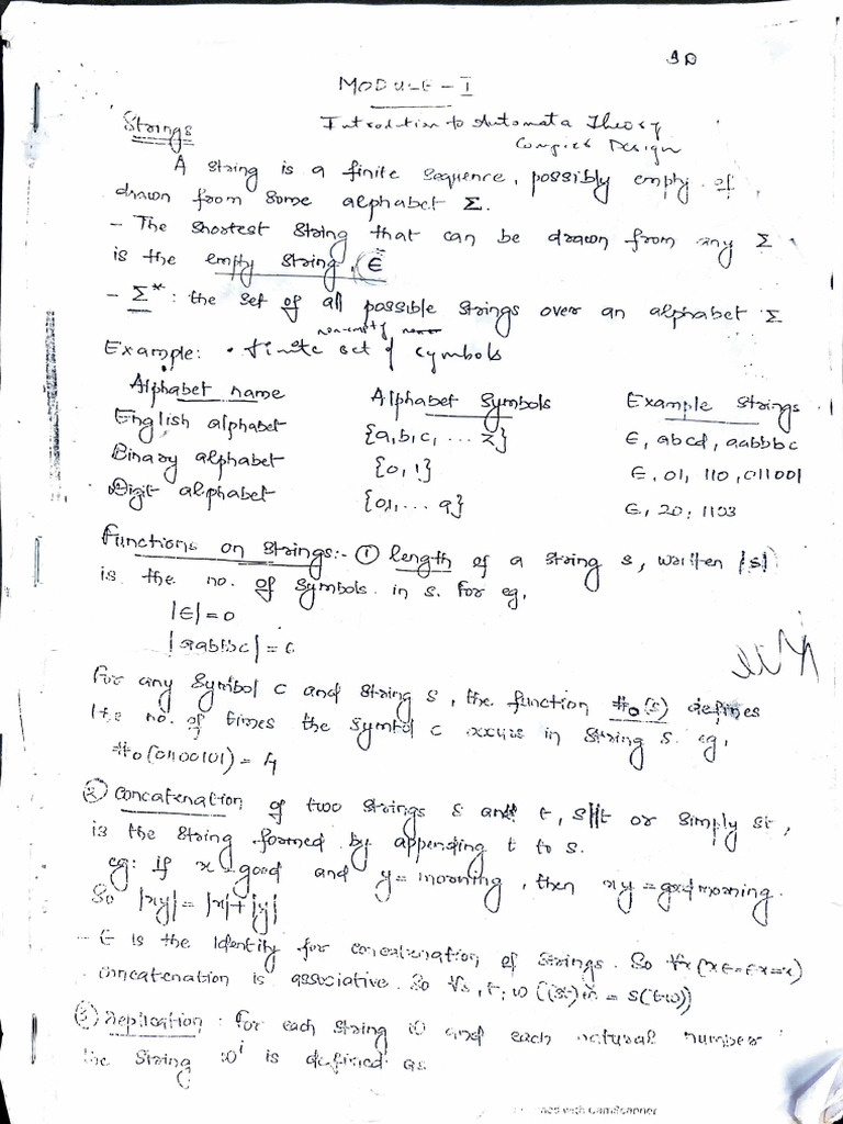 TOC Mam Notes | PDF