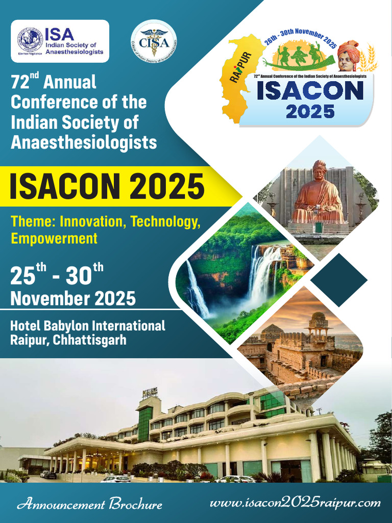 ISACON Raipur 2025 - Brochure | PDF | Health Care | Clinical Medicine
