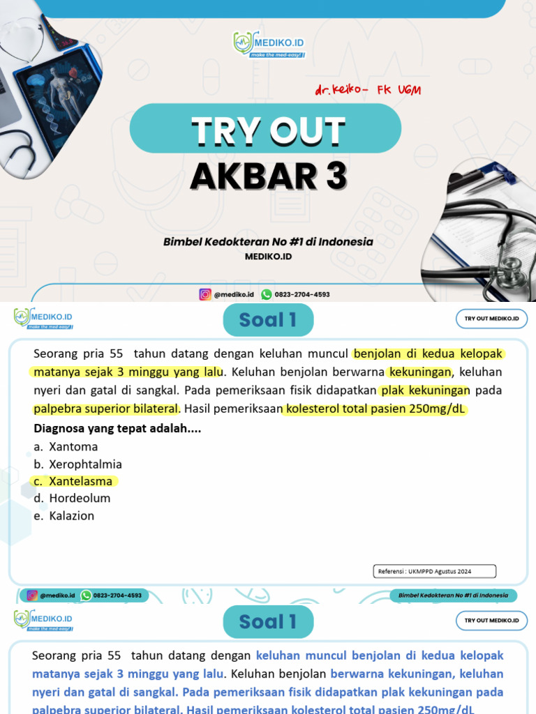 To Akbar 3 Batch Mei 2025 - DR Keiko | PDF