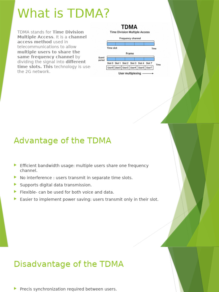 Understanding TDMA, CDMA, FTDMA, OFDMA | PDF | Channel Access Method ...
