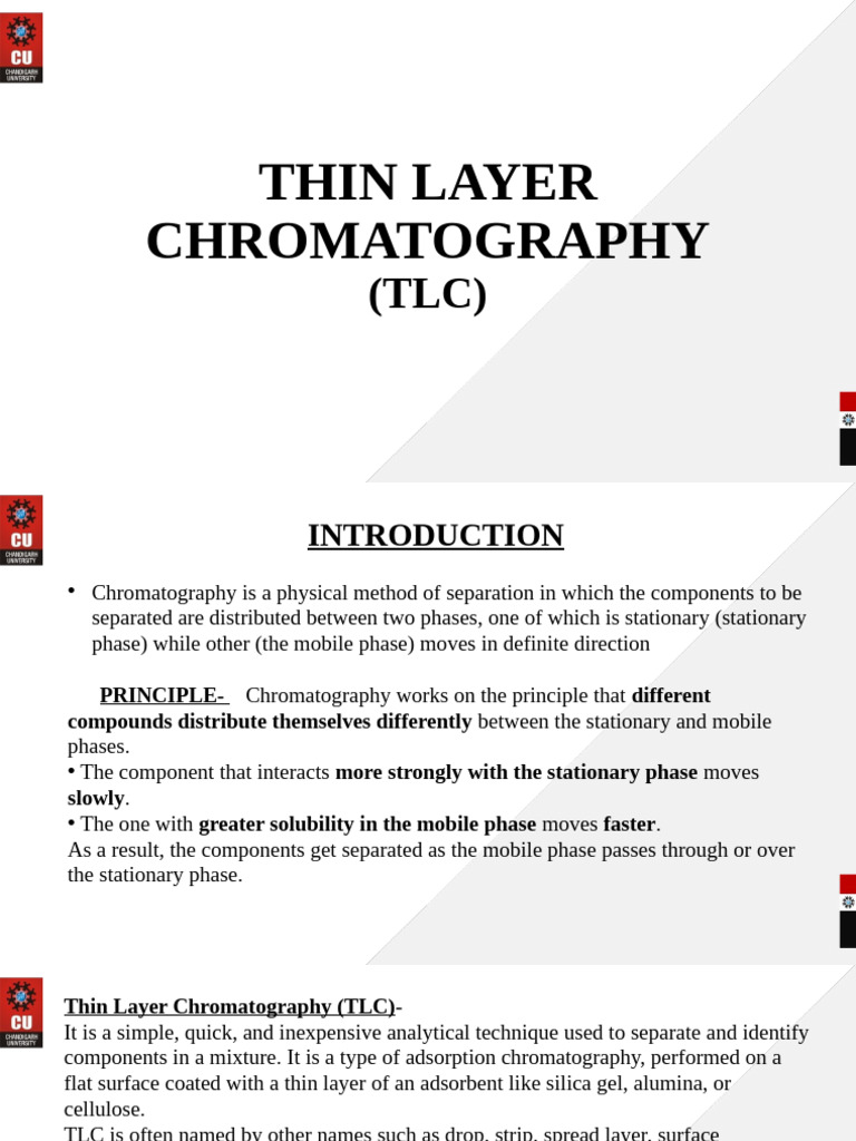 Thin Layer Chromatography (TLC) Guide | PDF | Thin Layer Chromatography ...