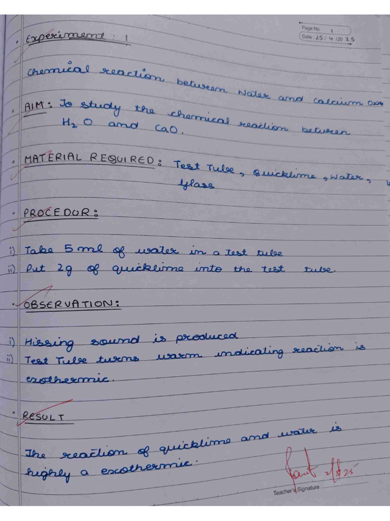 Science Practical | PDF