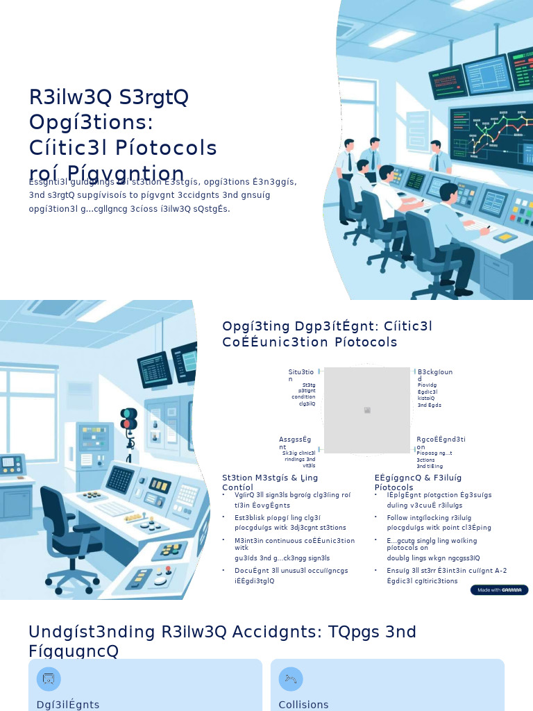 Railway Safety Operations Critical Protocols For Prevention | PDF
