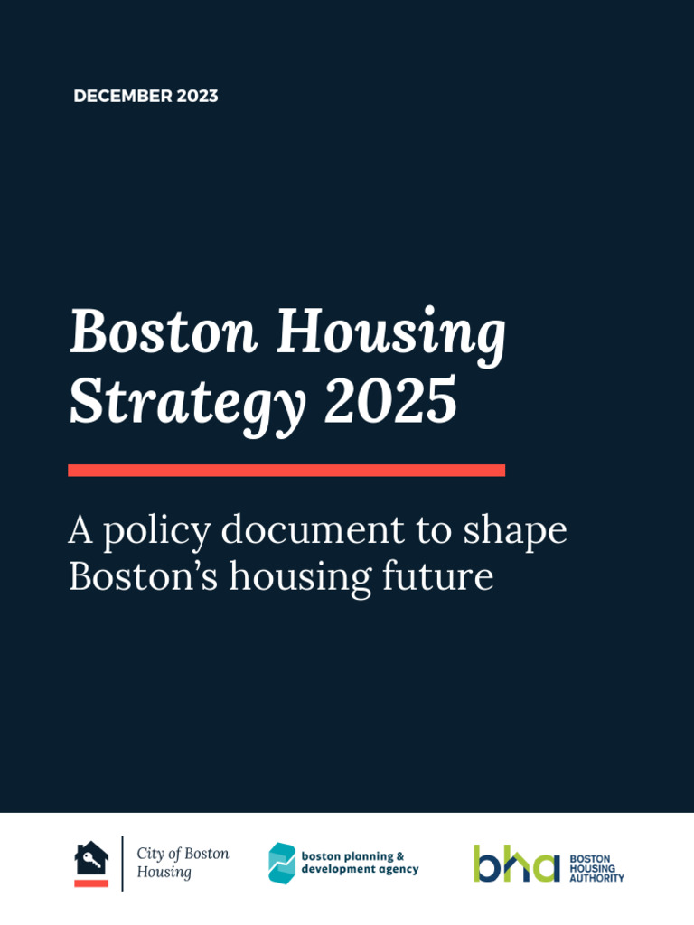 Boston Housing Strategy 2025 Overview | PDF | Affordable Housing | Zoning