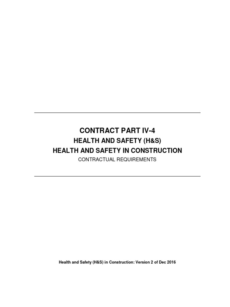 Health & Safety in Construction Guide | PDF | Occupational Safety And ...