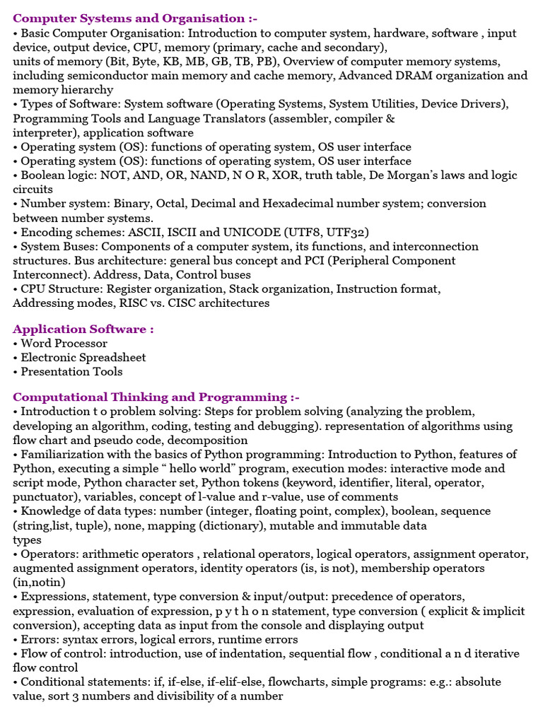 Computer Systems and Programming Overview | PDF | Computer Network ...
