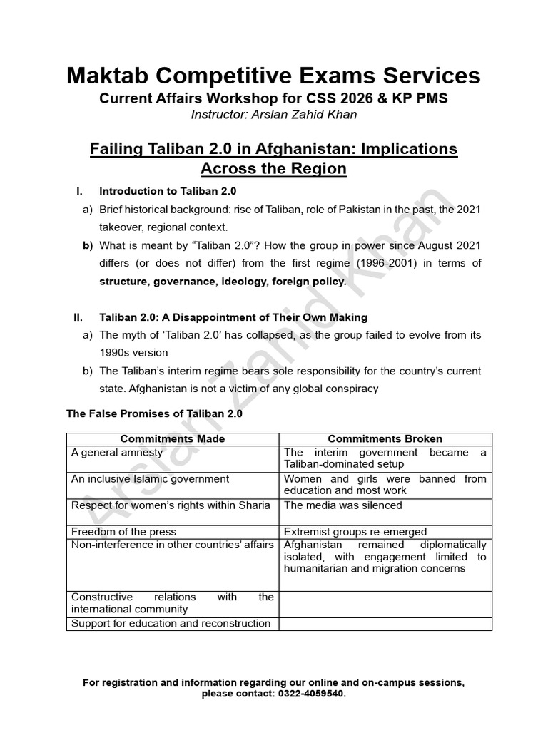 Failing Taliban 2.0 | PDF | Taliban | Afghanistan