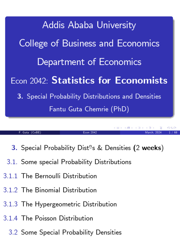 Econ-2042- Unit 3-W6-7 | PDF | Probability Distribution | Normal ...